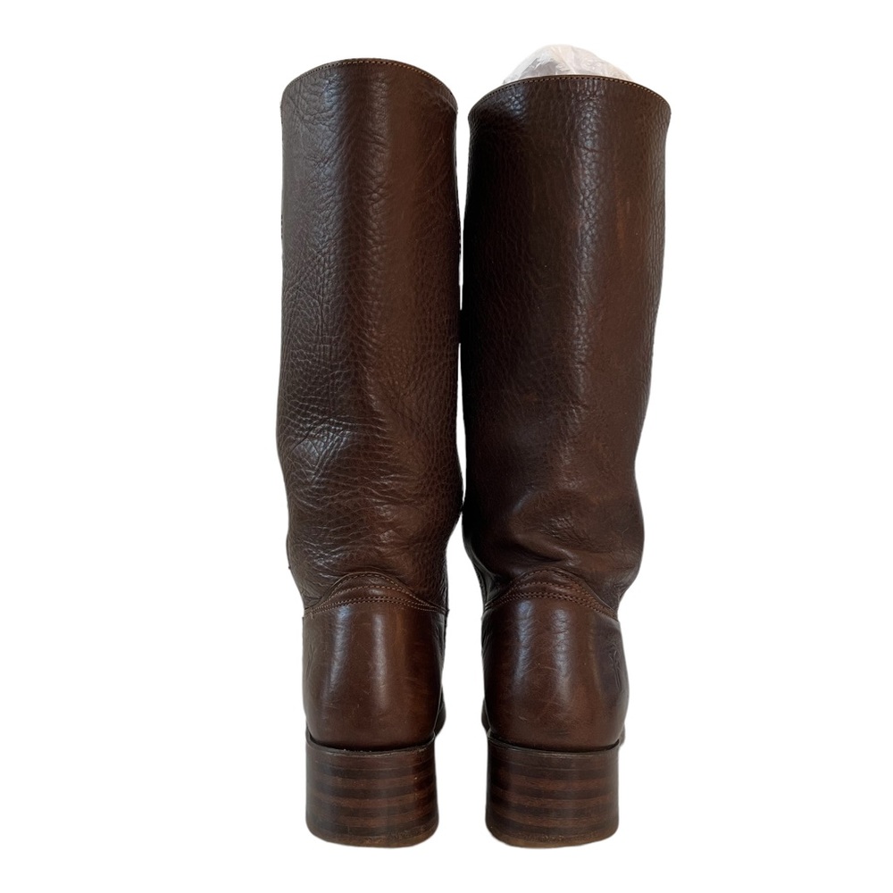 Frye Dark Brown Leather Vintage Campus Boot Size 9 - Picture 4 of 12